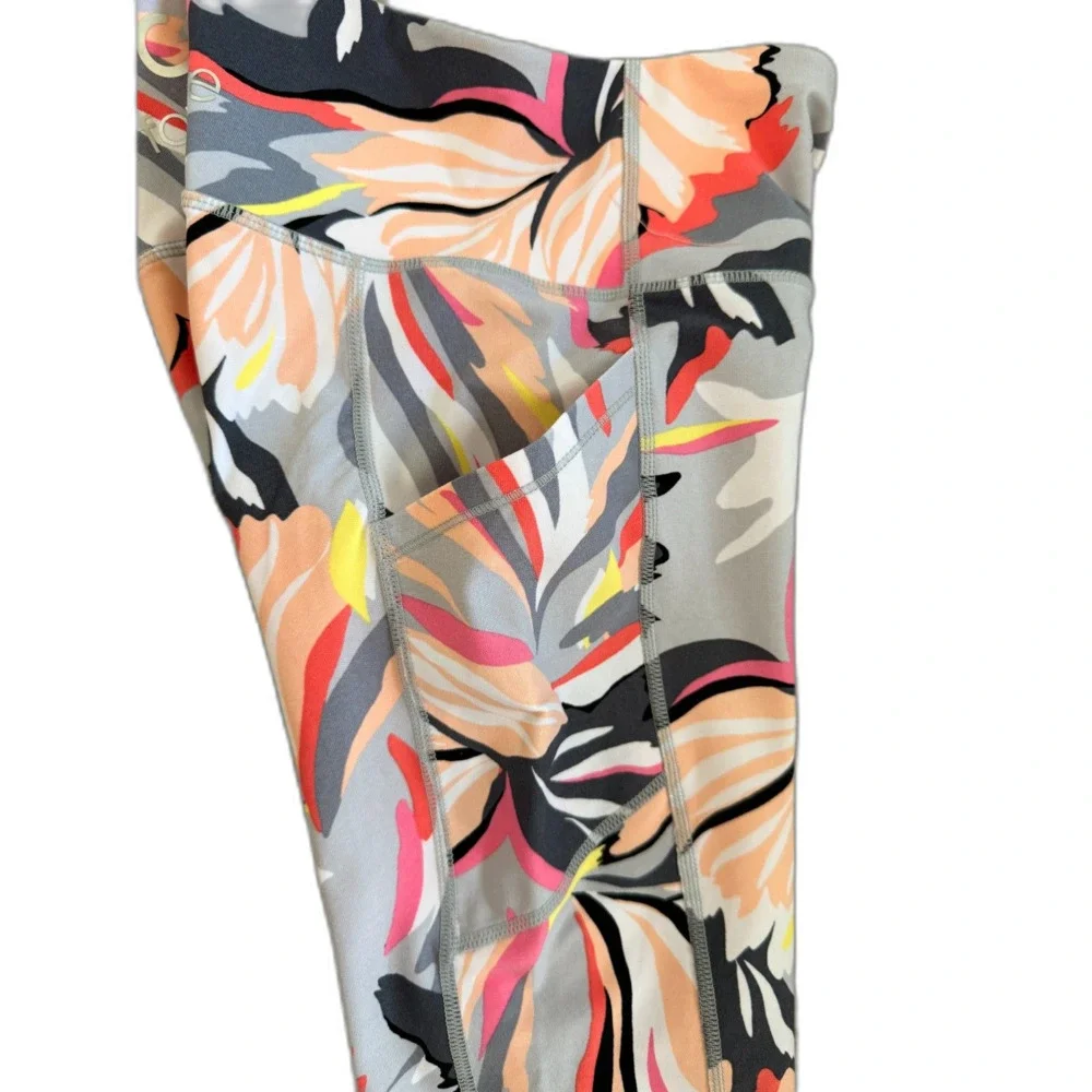 Calvin Klein Womens Side Pocket High Waist Tights